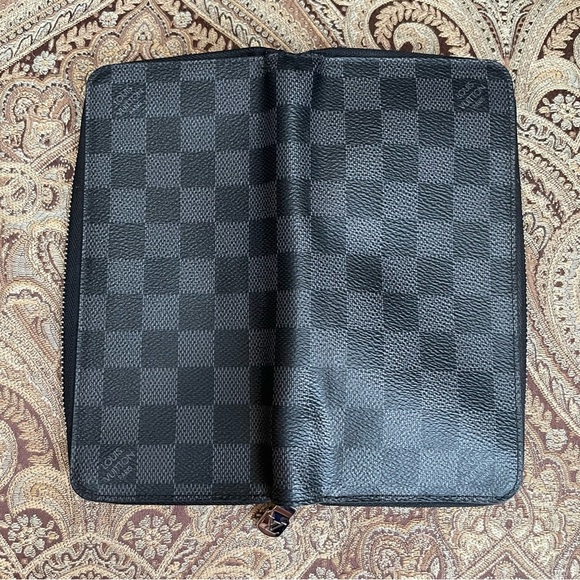 Louis Vuitton 2020 Authentic Vertical Damier Check Zippy Wallet Graphite W/ COA - Picture 14 of 15